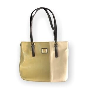 Anne Klein Shoulder Bags Green and White with Polka Dot Interior Purse